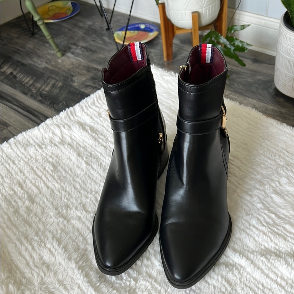 Black Ankle Boots Tommy Hilflger